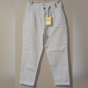 Vibrant M.I.U White Denim Ankle Pants NWT